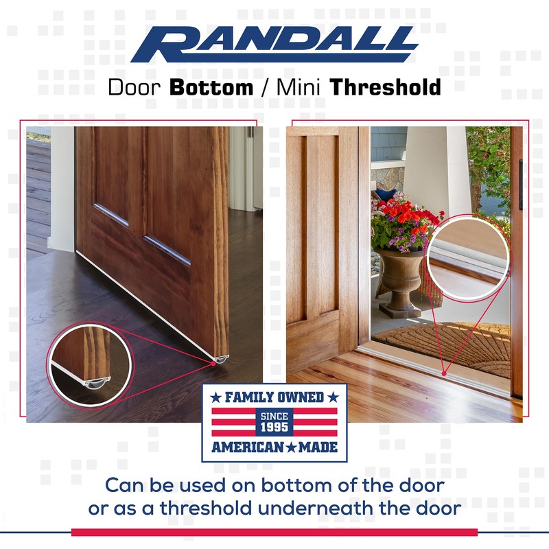 36" Mini Threshold or Door Bottom 1 1/4" Wide 3/8"-1/2"