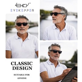 Eyekepper Classic Bifocal Sunshine Readers Bifocal Sunglasses Brown +2.00