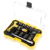 18Pcs T Handle Ratchet Wrench and Screwdriver Set Chrome Vanadium