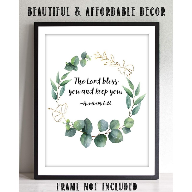 Numbers 6:24"The Lord Bless You and Keep You." Eucalyptus Botanical