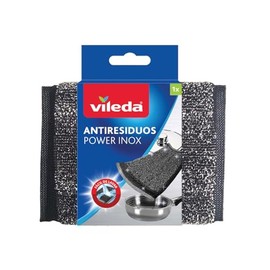 Vileda Fibra Lavatrastres Antiresiduos Power INOX Limpieza
