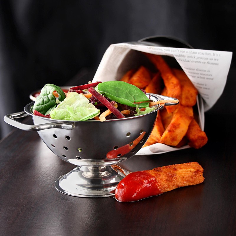 Stainless Steel Mini Colander 10cm - Food Presentation Ideas, Food
