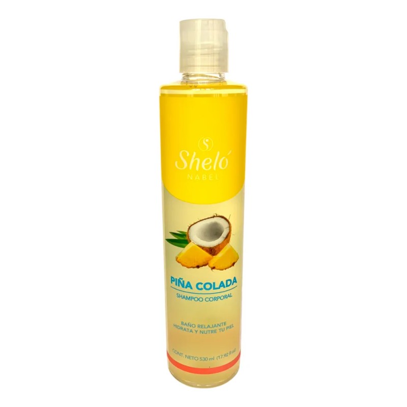 Piña Colada Shampoo Corporal Shelo Nabel® 530ml. 5 Piezas