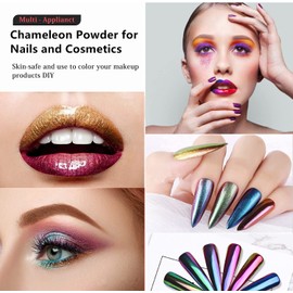 10 Colors Chameleon Mica Powder, Epoxy Resin Color Pigment Powder, Color Shift Mica Powder Set, Epoxy Resin Pigment Powder for Nail Art, Soap Making, Painting,Slime,Resin Art