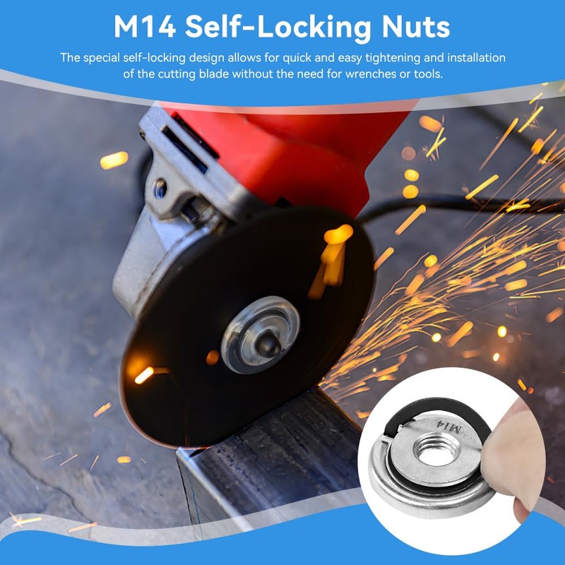 Huucozn Set of 3 Quick Release Nuts for Angle Grinder