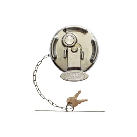 Road Superior Truck Parts Locking Aluminum Lever Style Diesel Fuel Cap for Peterbilt