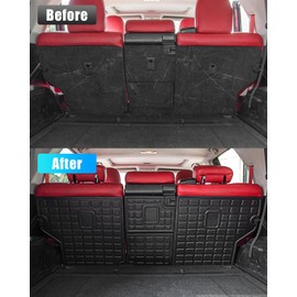 Maszupir Back Seat Cover Compatible with 2010-2024 Toyota 4 Runner 5 Seat 2nd Row Seat Protector Trunk Mat All Weather Cargo Liner 2023 4Runner Accessories (Backrest Mats,Fit W/O&with Sliding Tray)