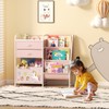 BBLIKE Kids Bookshelf and Toy Storage Organizer - 3 Tier