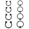 Funseedrr Nose Piercing Nose Ring Stainless Steel 16G Horseshoe Rings