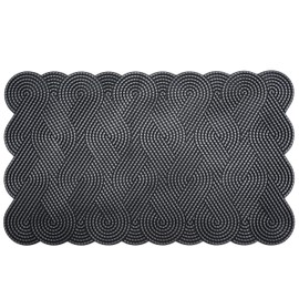 Calloway Mills Knotted Rubber Mat 18 ''x 30'' (Silver)