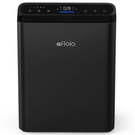 Afloia Air Purifiers for Bedroom Home Large Room Up to 1280Ft², 3-Stage Efficient Filter with Laser Air Quality Sensor for Pets Hair Dander Pollen Allergies Dust Mold Odor Smoke, Black