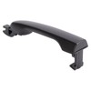 TRQ Front Left Exterior Door Handle Black Drivers Side Compatible