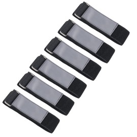 Ladder Straps,Ladder Tie Down Straps,Super Reinforced Hook and Loop Ladder Rack Straps for Roof Rack Versatile Cargo Strap (Black Gery 6 Pack)