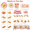 wellspar 191Pcs Hot Dog Party Decorations Tableware Set, 25 Serves
