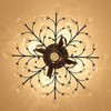 Ganeed Crystal Chandeliers,Vintage K9 Clear LED Ceiling Lighting,Edison Pendant Light