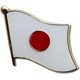 AES Japan Japanese Country Flag Bike Motorcycle Hat Cap Lapel Pin