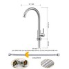 Cold Water Faucet Only,Single Handle Single Hole Cold Water Kitchen