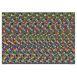 Running Free 18"x13" Stereogram Poster
