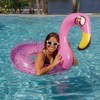 PoolCandy Ride-On 36 in. Flamingo Inflatable Pool Tube - 1