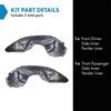TRQ TRQ Front Inner Fender Liner Set Compatible with 2017-2020