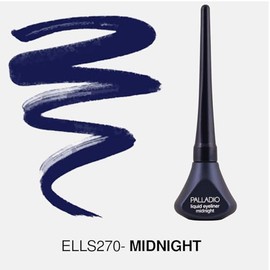 Palladio Delineador Líquido, Altamente Pigmentado y Resistente al Agua, Para una Definición de Ojos Intensa, Delineador Líquido a Prueba de Manchas, Midnight