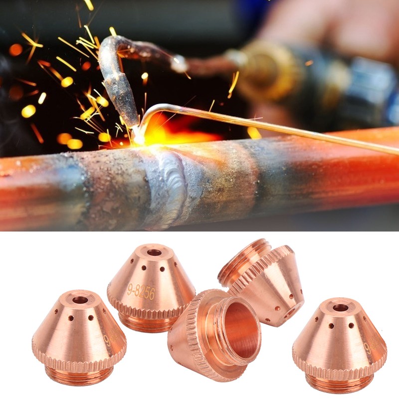 5Pcs Plasma Torch Cap Nozzle Cutting Kits Copper Welding Industrial