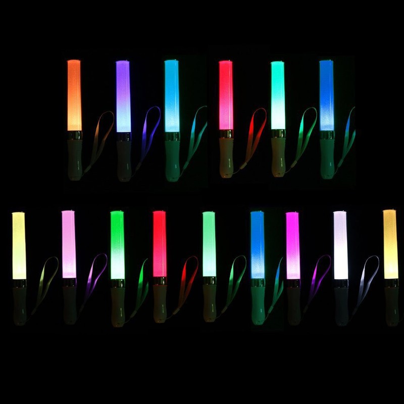 Gearmax LED Concert Light Stick 15 Colors Change Glow Stick