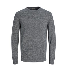 JACK & JONES Men's Jjebasic Knit Crew Neck Noos Jumper, Blue (Navy Blazer Detail: Twisted With Jet Stream), X-Large