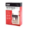 SCAN SCAPLA60SHUT Shuttered Padlock, Black
