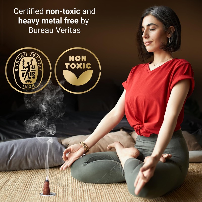 Fumino® Black Noir Fresh Incense Cones 20 per Box Masala