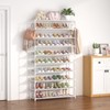 LANTEFUL 10 Tiers Shoe Rack 50 Pairs Large Capacity Tall