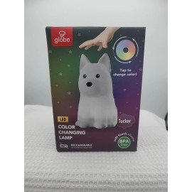 Globe Multi Color LED Rechargeable Silicone Night Light Dog Tucker Globe Electric