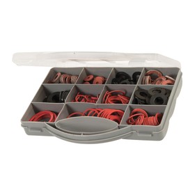 Dapetz ® 280 Pc Sealing Washer Set Rubber & Fibre Washer Assorted Set Kit Plumbing Plumber Rubber Fiber Nylon Garden Hose Sealing Washers for Garden Hose Fittings