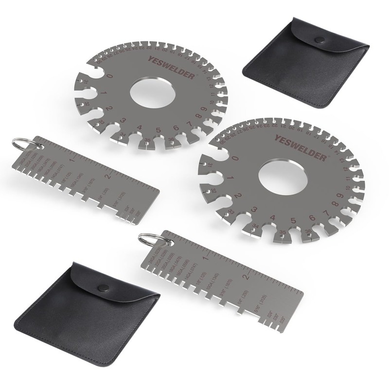 YESWELDER Round Dual Sided Metal Sheet Gage & Metal Sheet