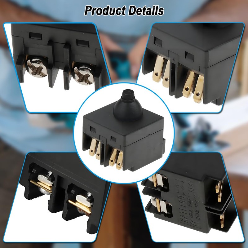 ZHUROUPU 2Pcs Angle Grinder Switch Replacement for 100mm/4 inch Angle
