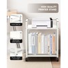 Hoyweo 2 Tier Printer Stand，Mobile Printer Stand with Storage，Under Desk