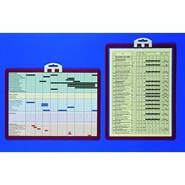 Durable 561303 Magnetic Noticeboard A4 Pack of 5 Red