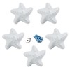 White Drawer Knob Ceramic Cabinet Knobs Kids Room Handle Pull