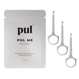 PUL Aligner-Entfernungswerkzeug – Weiß | Sicherer und hygienischer Haken für Invisalign und Retainer | Sanftes BPA-freies Design für den täglichen Gebrauch | 3 Stück