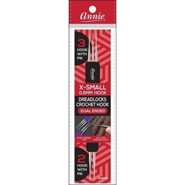 Annie Dreadlocks Crochet Needle, Dual Style 2 and 3 Hook (0.5mm)