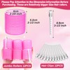 Jumbo Hair Roller Set - 24 pieces, including 12 large