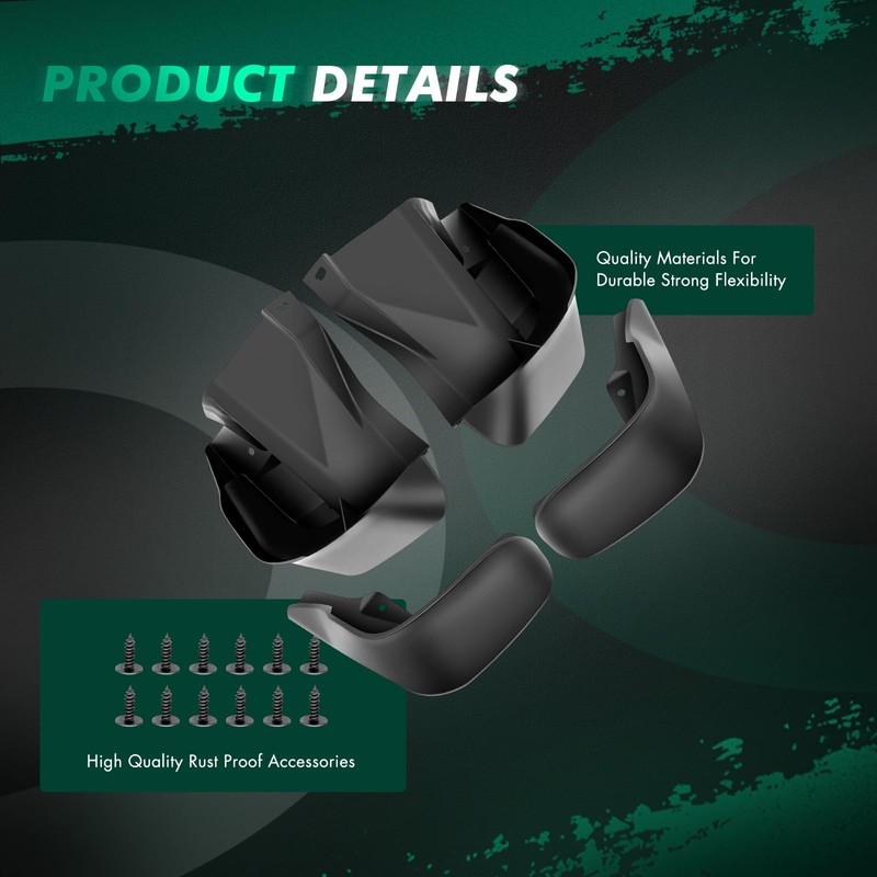 SCITOO Mud Flaps 4PCS Suitable for Honda Civic 1996-2000 Front