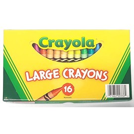 Large Crayons, 16 Colors/Box