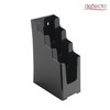 Deflecto Countertop Black 4 Tier 4 Pocket 1/3 A4 (DL