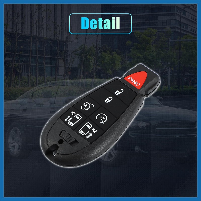 A ABSOPRO Car Key Case 7 Buttons Remote Control Car