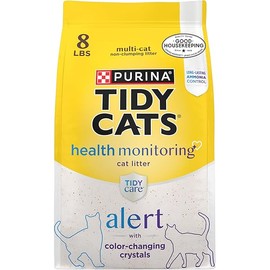 Purina Tidy Cats Tidy Care Alert Cat Health Monitoring Non Clumping Cat Litter with Silica Crystals - 8 lb. Bag