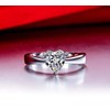 Goldenchen Fashion Jewelry 925 Sterling Silver 1CT Simulated Diamond Heart