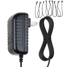 SupplySource 9V AC Adapter Charger for Zoom Effects MS-100BT MRS-4 MRS-8 Guitar Pedal Power Supply 8 Way Daisy Chain Cable Cord