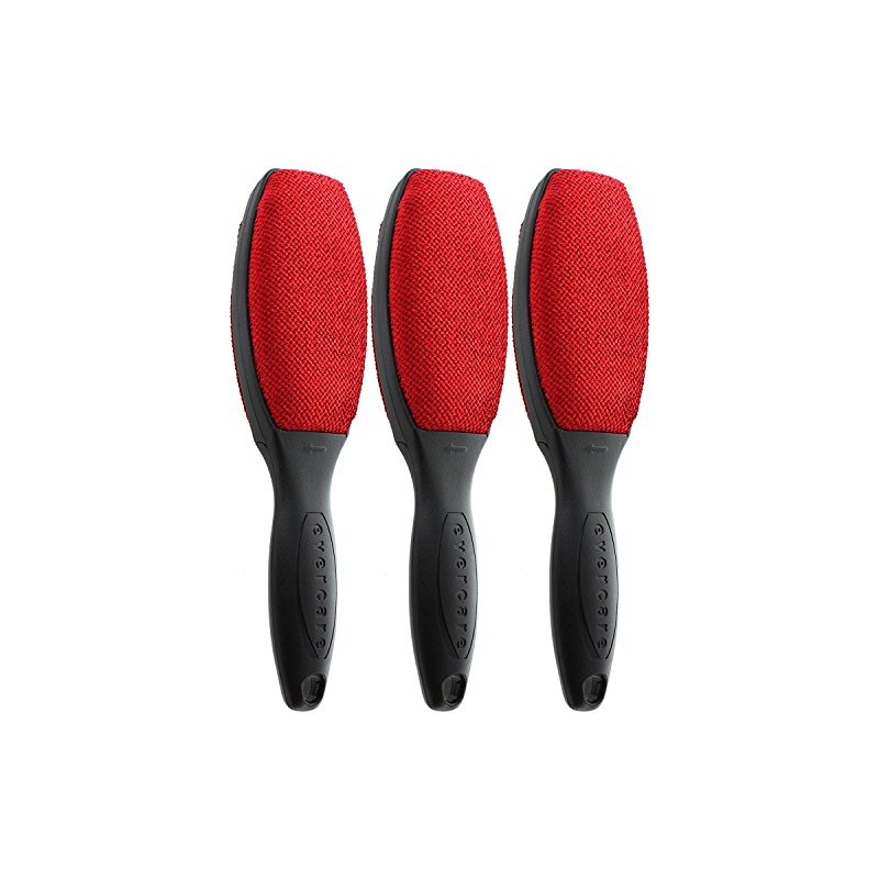 Evercare Juego de 3 cepillos para Quitar Pelusas, Color Negro