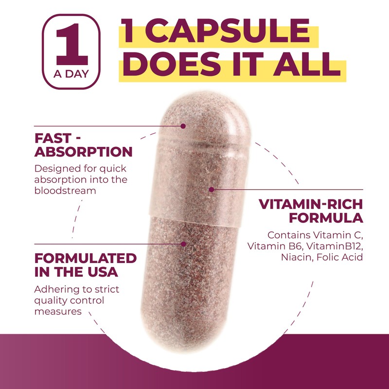 PurePremium Beet Root Capsules for Normal Blood Pressure Support -